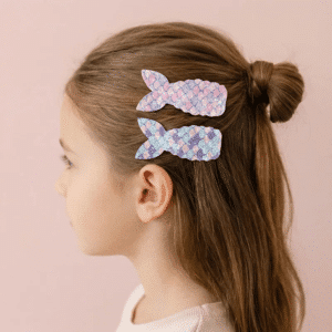 Barrette sirène fille (lot de 8)
