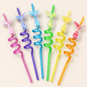 Pailles sirène (lot de 6)
