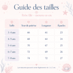 Robe fille motif sirène