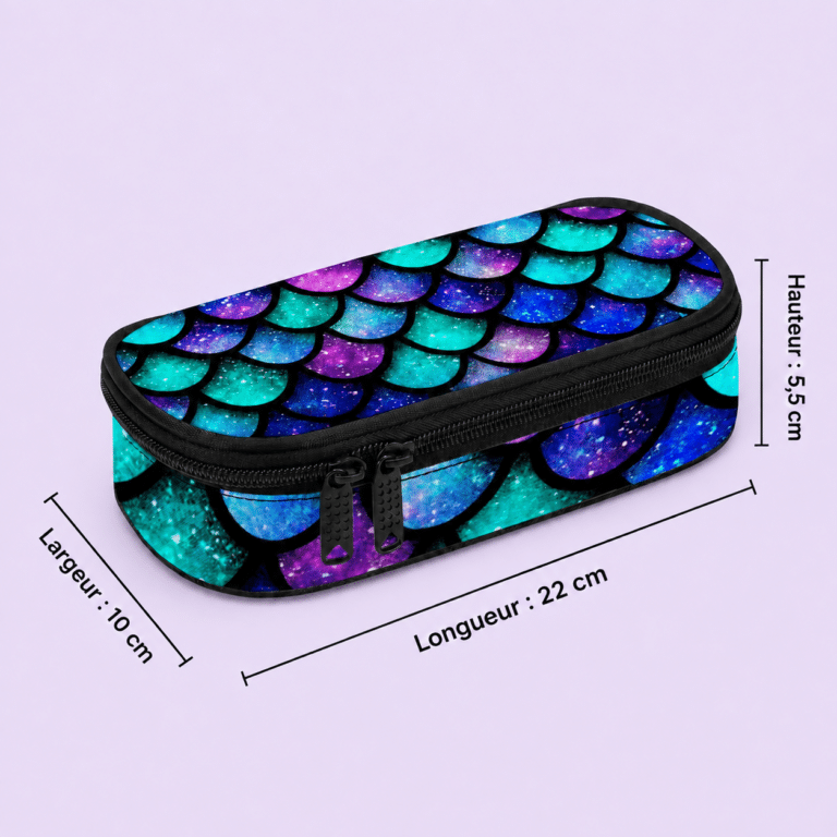 Trousse scolaire écailles de poisson (1)