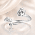 Bague en argent petite sirène
