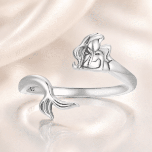 Bague en argent petite sirène