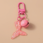 porte clé sirène rose