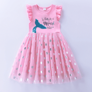robe fille motif sirène