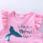 robe fille motif sirène (3)