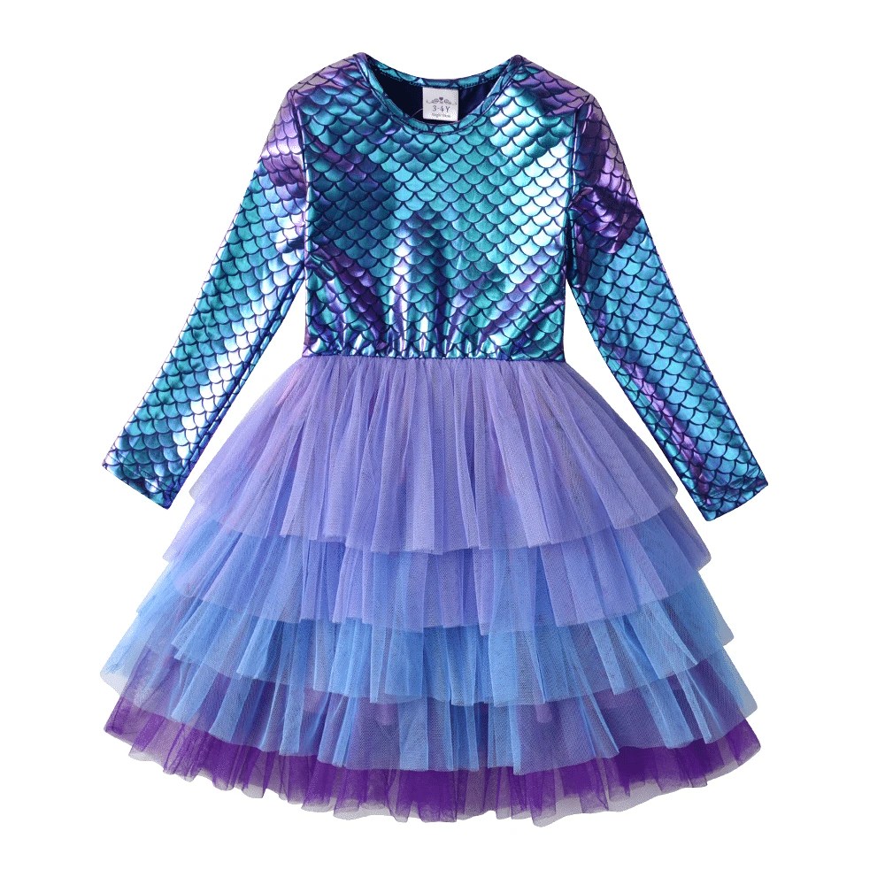 Robe sirène tutu pour petite fille