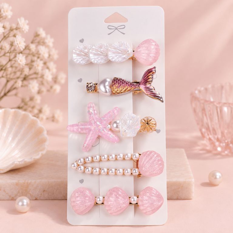 Barrettes cheveux sirène (2)