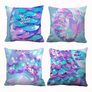 Housses de coussin sirène (lot de 4)