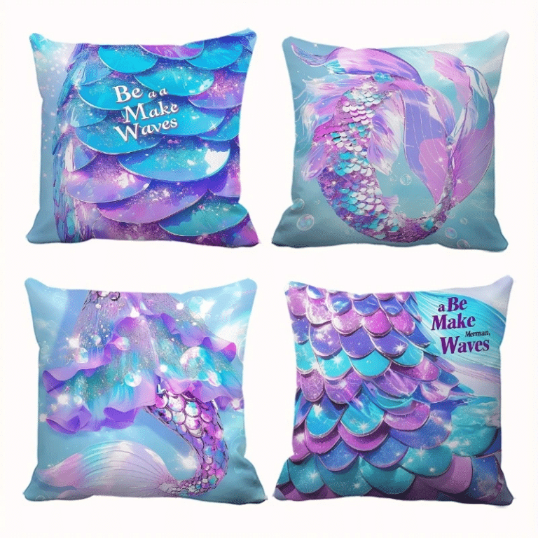 Housses de coussin sirène