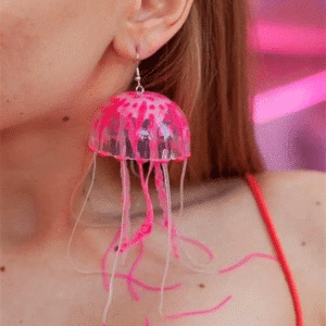 boucles d'oreilles méduse