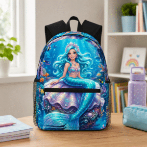 Sac à dos imprimé sirène