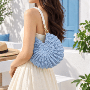 Sac coquillage crochet femme