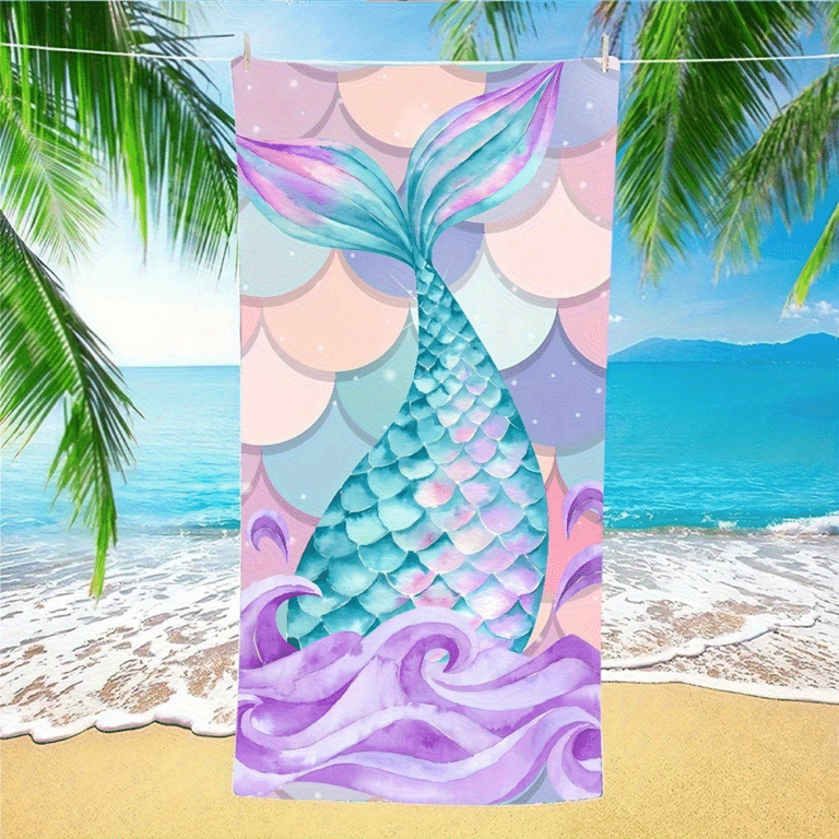 Serviette de plage sirène (7)