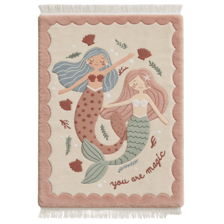 Tapis chambre enfant sirène