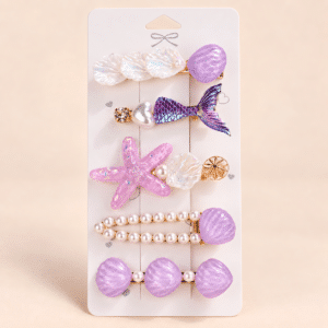 Barrettes cheveux sirène (lot de 5)