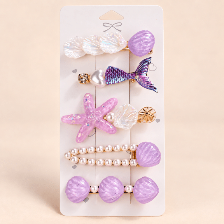 barrettes sirène en lot